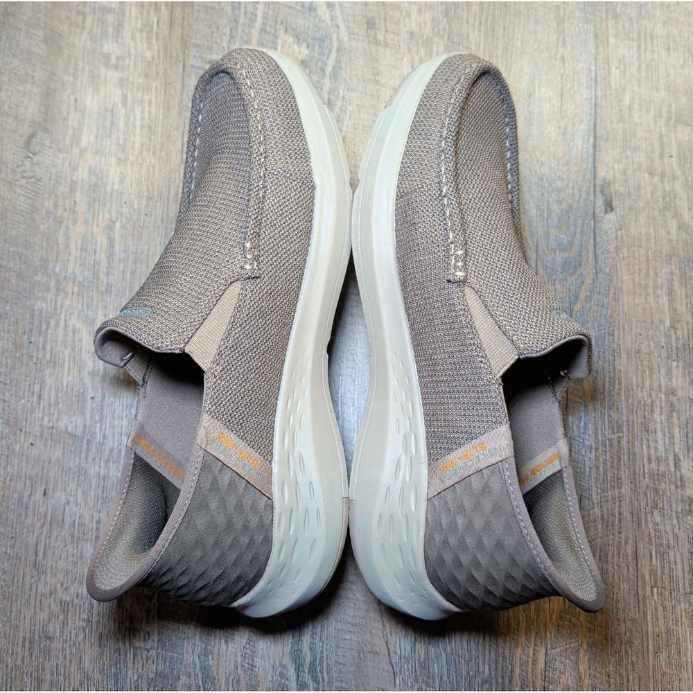 Skechers Men's Size 11 Slip-Ins Relaxed Fit Parson-Ralven Casual Taupe Brown - Picture 9 of 13